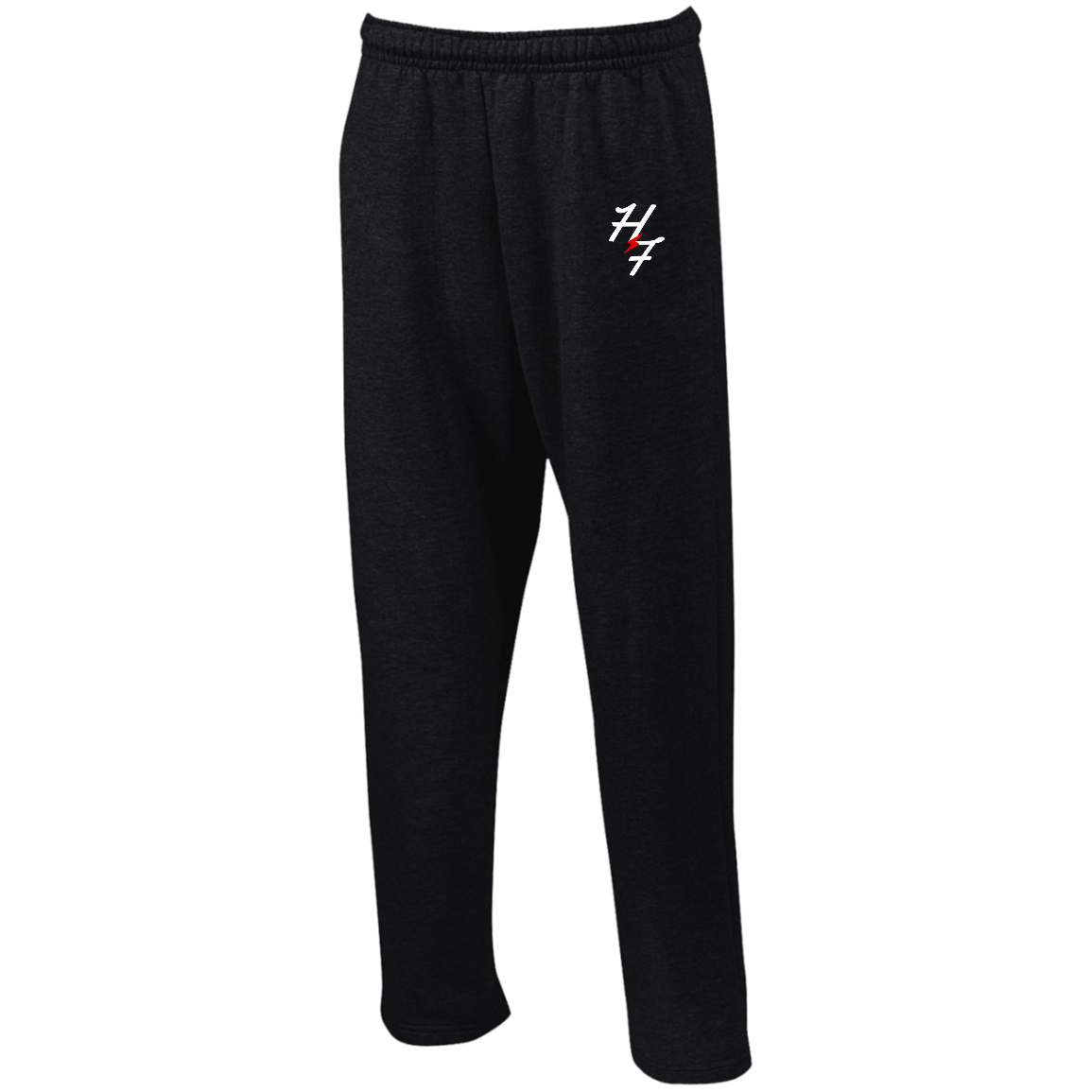 G123 Open Bottom Sweatpants with Pockets