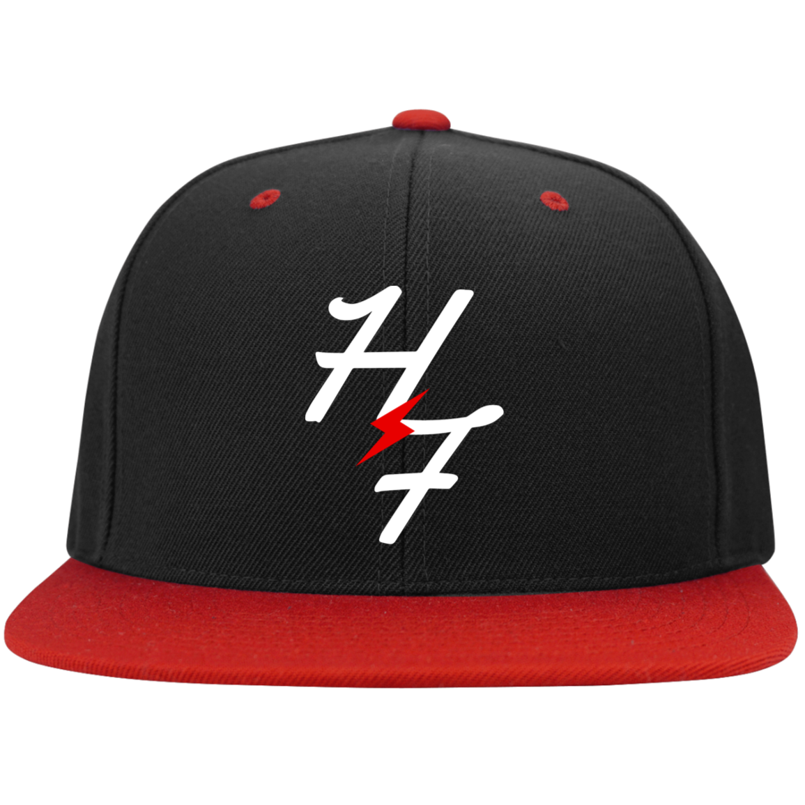 STC19 Embroidered Flat Bill High-Profile Snapback Hat