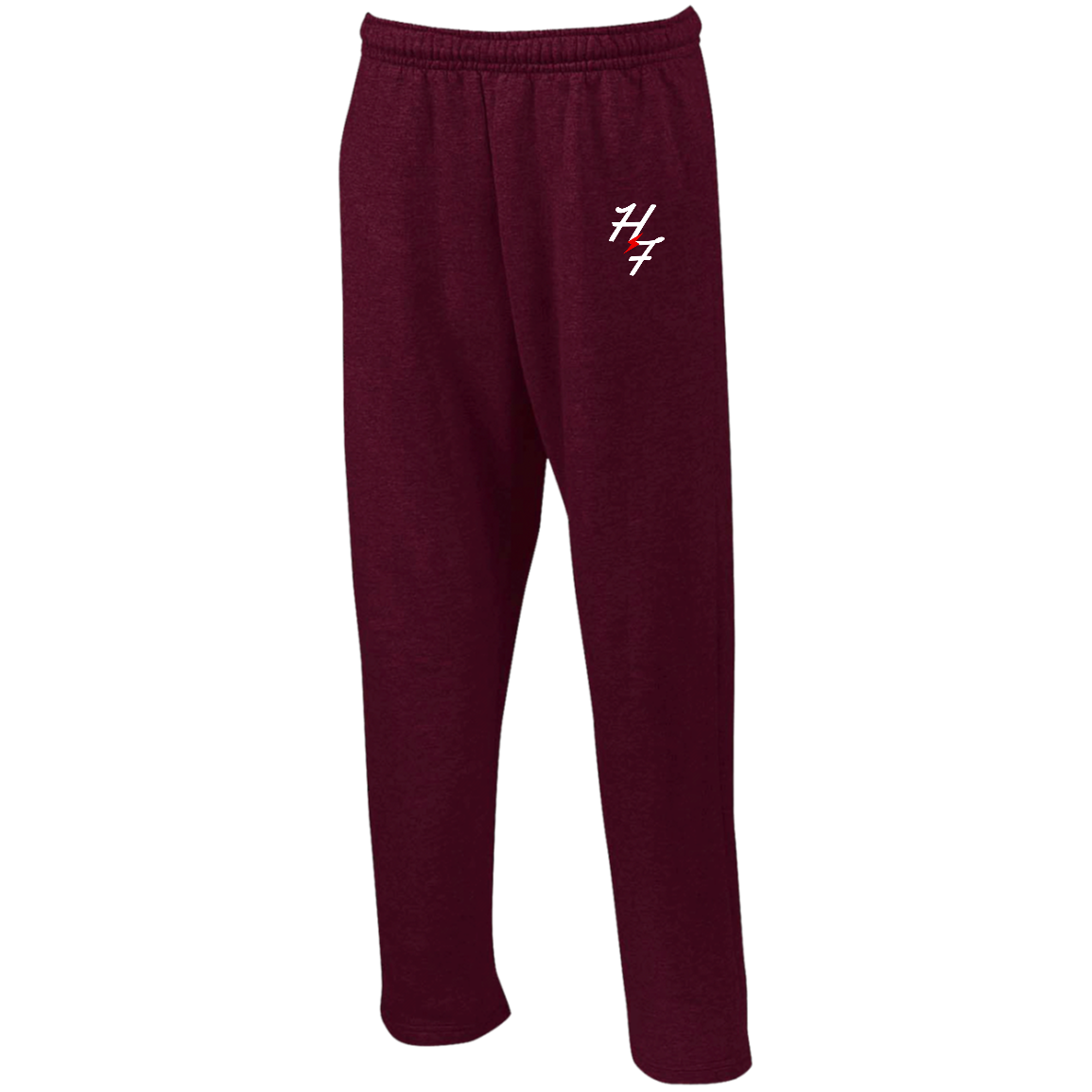 G123 Open Bottom Sweatpants with Pockets