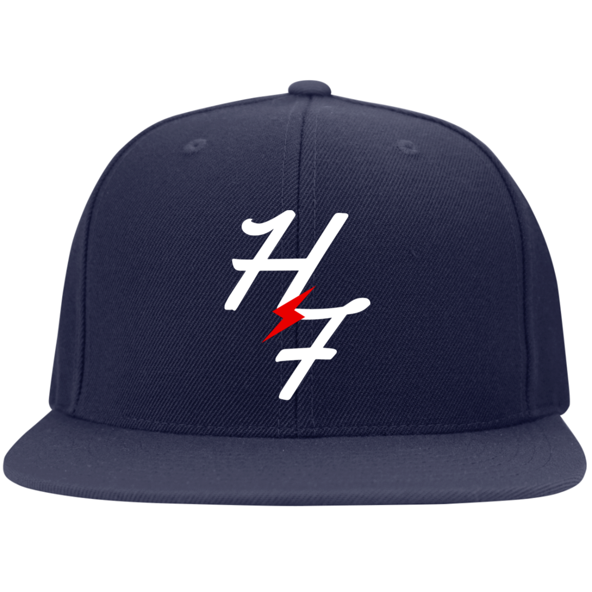 STC19 Embroidered Flat Bill High-Profile Snapback Hat