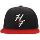 STC19 Embroidered Flat Bill High-Profile Snapback Hat