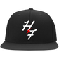 6297F Embroidered Flat Bill Twill Flexfit Cap