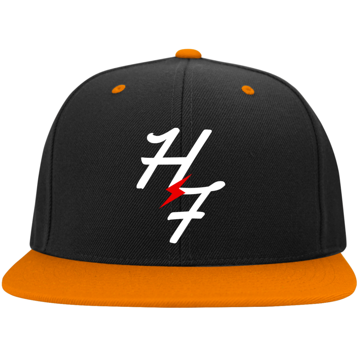 STC19 Embroidered Flat Bill High-Profile Snapback Hat