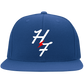 6297F Embroidered Flat Bill Twill Flexfit Cap